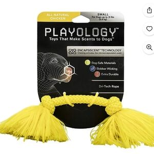 Playology Dri-tech Rope Small, Chicken Scent